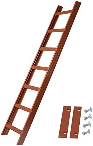 Alu Dachleiter Set Anthrazit, 5,88 m mit Dachhaken (50 mm, gekröpft für Dachsparren, für Pfannenziegel) inklusive Auflageschutz und Aushebesicherung, Made in Germany, DEKRA geprüft - Cheap-Us