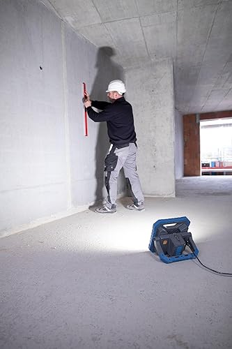 Brennenstuhl Professional LED Hybrid Baustrahler BS 8050 MH (Kompatibel zum Bosch Professional 18V Akku System, Akku- und Netzbetrieb, 80W, 5m, 7900lm, dimmbar, ohne Akku, Engineered in Germany) - Cheap-Us