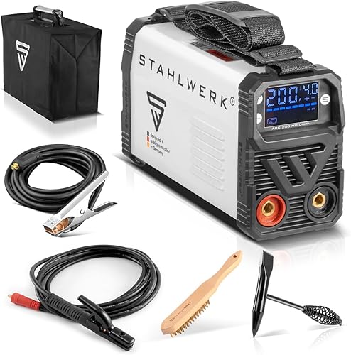 STAHLWERK Schweißgerät ARC 200 MD Digital - DC MMA | E-Hand | Lift-TIG Inverter mit 200 Ampere, Digital-Display, IGBT Technologie und Single-Board - Cheap-Us