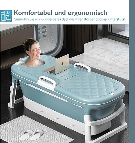 Simple Fix Badewanne - 138 cm - Faltbare Badewanne - Sitzbadewanne - Erwachsenen - 220L - Extra Lang - Rosa - Cheap-Us