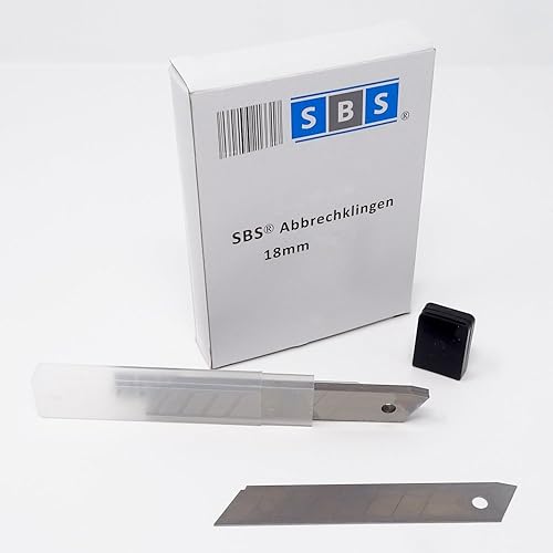 SBS Abbrechklingen | 100 Stück | 18mm breit | 0,4mm stark | Cutterklingen - Cheap-Us