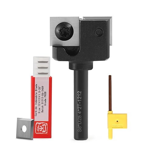 Wendeschneidplatten,Wendeplatten Wendemesser 10 Stück Ersatzklingen, Hartmetalleinsätze Vierkant seitig geschärft Austauschbare Hartmetall für Planfräser für Holz Drechselwerkzeug (12x12X2.2mm) - Cheap-Us