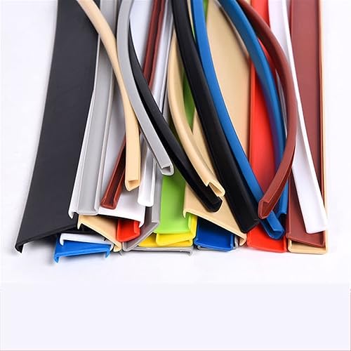 2m Kantenumleimer Selbstklebend Kantenschutz Umleimer Furnierklebeband Kein Aufbügeln, U-Form TPE Möbelkantenband, selbstsichernde Furnier-Randschiene (Color : Black, Size : 40mm) - Cheap-Us