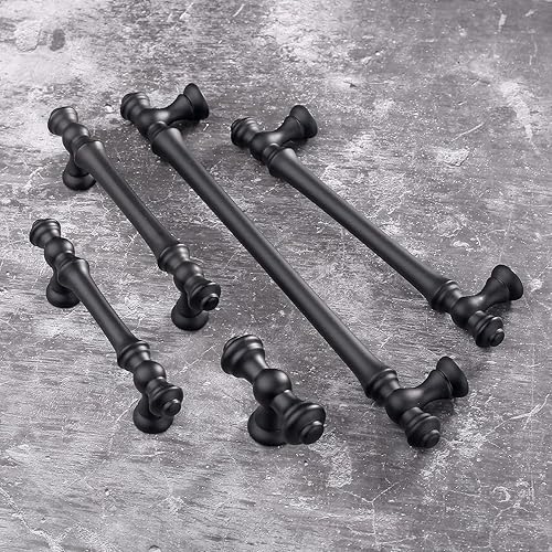 Amerdeco 6 Stück Möbelgriffe Gebürstetes Messing 128mm Lochabstand Schubladen Griffe für Küchenschränke Schrankgriffe Schubladengriffe Türgriffe für Küchenschränke Kleiderschrank UK0017 - Cheap-Us
