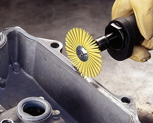 Scotch-Brite(TM) Bürste mit Radialborsten, Cubitron/Aluminiumoxid, 6000 U/min, 6 Durchmesser x 1/2 Breite, 80er Körnung (1 Stück) - Cheap-Us