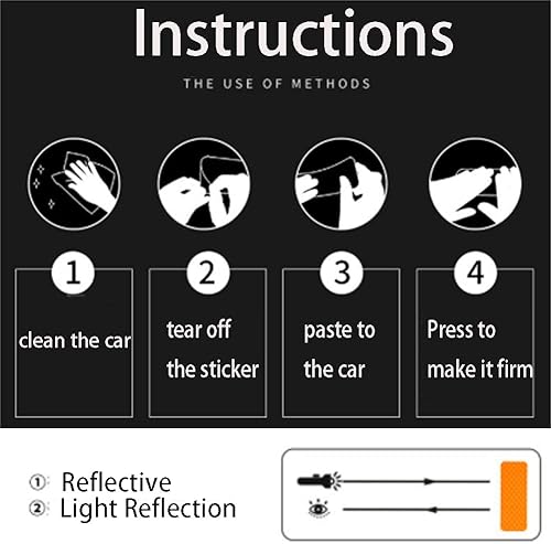 Reflektorband Selbstklebend,Warnklebeband Reflektierend,Hohe Intensität Sicherheit Warnmarkierung Rot Weiß Reflektierende,5cm x 3m,für Auto Straße Sicherheit Markierung,2 Stück - Cheap-Us