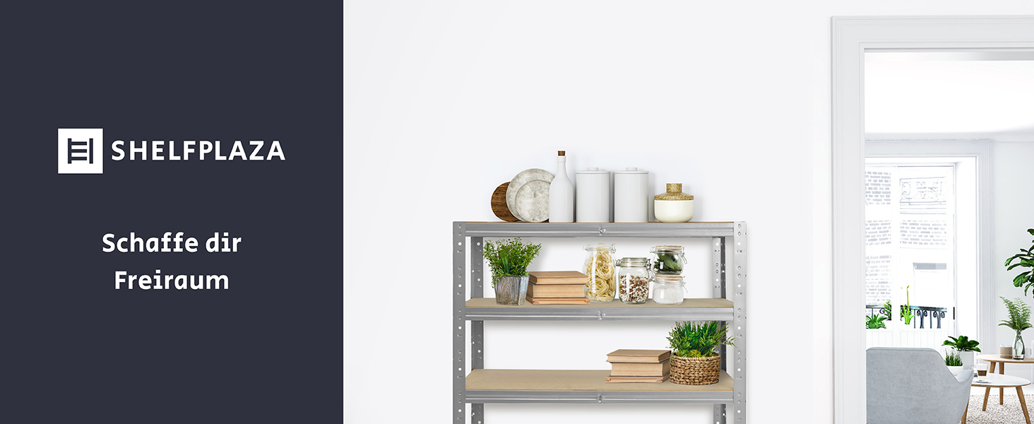 shelfplaza, Steckregale HOME, Lagerregal, Regal ohne Schrauben