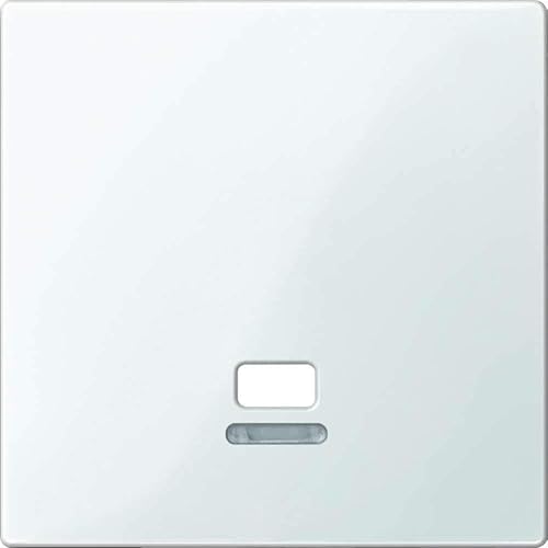 Merten MEG3380-0319 Zentralplatte mit Kontrollfenster für Zugschalter, polarweiß glänzend, System M - Cheap-Us