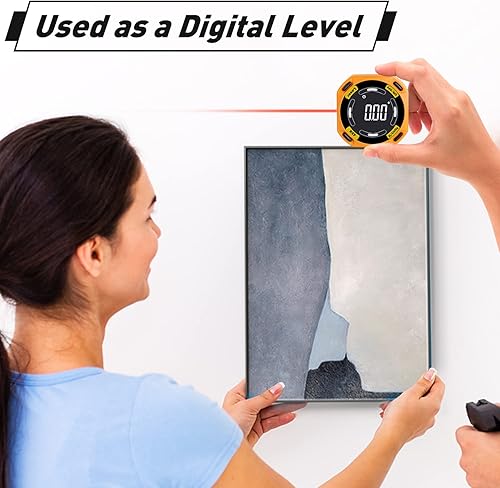 Winkelmesser Digital, 5-Seite Winkelmesser Digital Magnetisch mit Laser-Nivellierungswerkzeug, Neigungsmesser Digital für Zimmerei, Bau, Heimwerker, Levelbox für Holzbearbeitungsmessungen - Cheap-Us