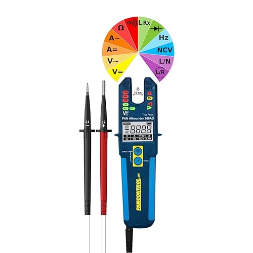 Pancontrol PAN Volttester 400, 2-poliger Spannungsprüfer mit LED Anzeige, 6-400V AC/DC, CAT III 400V - Cheap-Us