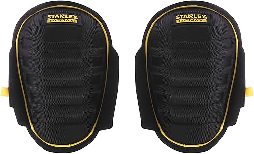 Stanley FMST82959-1 FatMax Knieschützer (halbhartgeformt, Knieschoner mit High Memory Gel, hohe Bewegungsfreiheit, 1680 Denier Gewebe für Abriebfestigkeit),schwarz/gelb - Cheap-Us