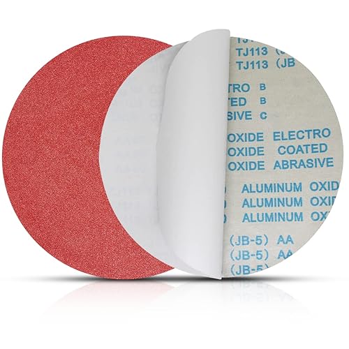6 Stück Selbstklebendes Schleifpapier / 300 mm (12 Zoll) hochwertiges Aluminiumoxid-Schleifmittel. Geeignet für die Oberflächenbehandlung von Holz, Stein und Metall - FEIHU (60 Körnung) - Cheap-Us