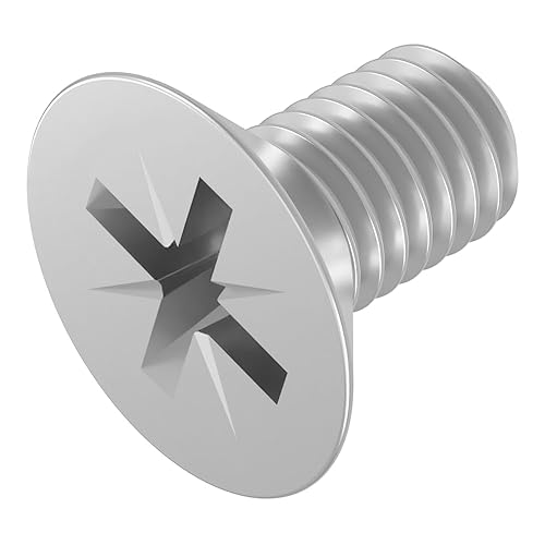 SECCARO Senkschraube M5 x 100 mm, Edelstahl V2A VA A2, DIN 965, Kreuzschlitz/PZ, Vollgewinde, 20 Stück - Cheap-Us