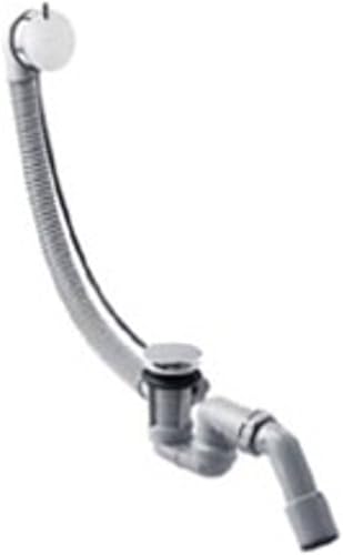 hansgrohe Flexaplus S Komplettset mit Fertigset und Ab- und Überlaufgarnitur, Normalwannen, Chrom, 1.00 - Cheap-Us