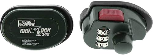 Burg-Wächter Waffenschloss mit Zahlenkombination, 2-teilig, Gun Lock GL 345 SB, Dunkelgrün - Cheap-Us