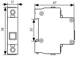 Verteiler-Einbaugeräte für Hutschiene Leuchtmelder Signal-Phasen-Kontroll-Leuchte (Leuchtmelder 1 Phase rot) - Cheap-Us