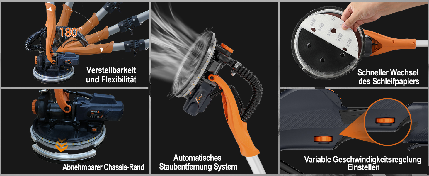 Faltbarer Trockenbauschleifer