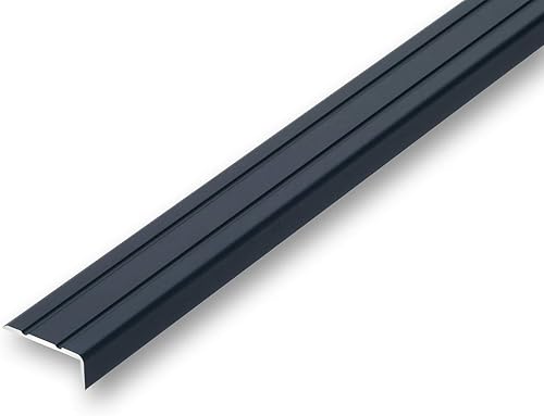 (6,99EUR/m) 25 x 10 x 900 mm Treppenwinkel silberfarben selbstklebend Treppenkantenprofil Treppenkante Kantenschutz - Cheap-Us