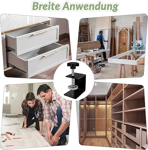 Moollyfox C Klemme, 2 Stück Schraubklemme C-Zwingen, Edelstahl Trägerklemme, C Clamp Tischklemme mit Breiten Kieferöffnungen 65 mm, Klemmen Metall & Spanner, C Zwinge für Holzbearbeitung Heimwerken - Cheap-Us