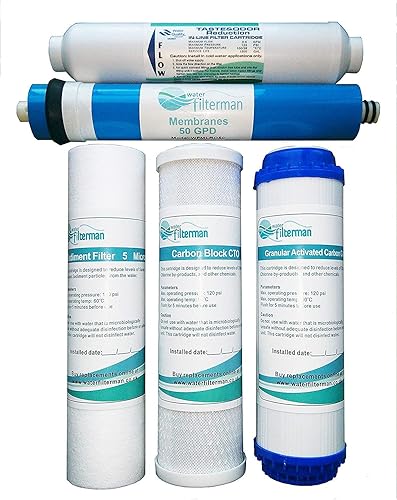Wasserfilter Ersatz Set - 5 Stufen Umkehrosmose Filter - Cheap-Us