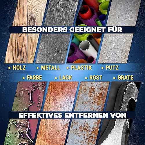 S&R Klett-Schleifpapier Set 105x152 mm (93x93x93 mm) – 60-teilig für Delta- & Dreieckschleifer: Ideal für Holz, Metall, Kunststoff & mehr - Körnung P40 bis P240, 11-Loch, langlebig und effizient - Cheap-Us