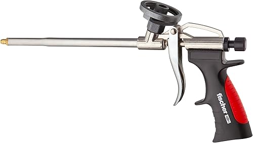 fischer Kunststoffpistole PUP K2 Plus, Schaumpistole für 1 Komponenten Schaumdosen, PU-Pistole für effektives Verarbeiten von Pistolenschaum, zur Verfüllung, Dämmung & Isolierung - Cheap-Us