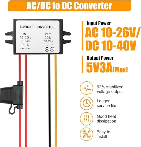 YBBOTT Step down dc-dc wandler 12V/24 V zu 5V 5A 25W Buck Converter 8V-32V zu 5V Spannungs wandler Spannungsstabilisator Spannungsregler Spannungswandler Spannungsbegrenzer - Cheap-Us