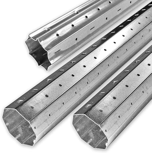3,0 m bis 4,0 m Achtkant Rolladenwellen Set SW 60 verzinkt, Stahlwelle/Achtkantwelle, individuell kürzbar, Behangewicht bis max. 40 kg, von EVEROXX® - Cheap-Us