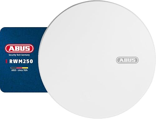 ABUS Rauchmelder RWM250 mit 12-Jahres-Batterie & Hitzewarnfunktion - für Küchen, Wohnräume und Wohnwagen - Q-Label & DIN EN14604 zertifiziert - Weiß - Cheap-Us