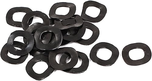 sourcing map 20Stk Metall Wave Crinkle gewellt Federring Federscheibe 5mm x 9mm x 0.25mm - Cheap-Us