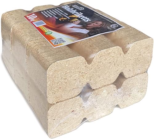 JSM-Brennholz - Uckermark Holzbriketts - 2 Pakete, 6 Briketts je Paket - Cheap-Us