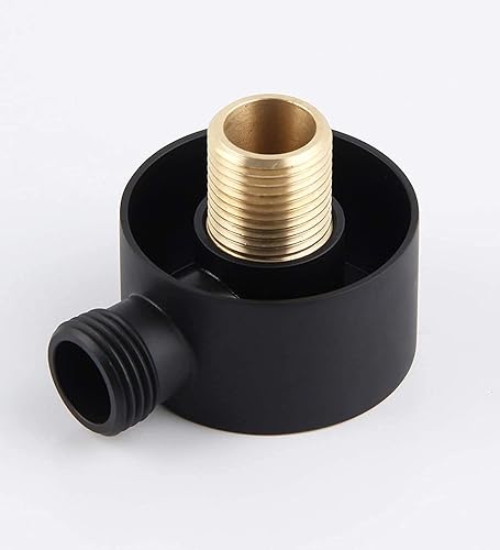 Schwarze Brausen und Duschsysteme Wandanschlussbogen Massiver Messing Wandhalter Ellbogen Wandmontage Eckventil verdeckt - Cheap-Us