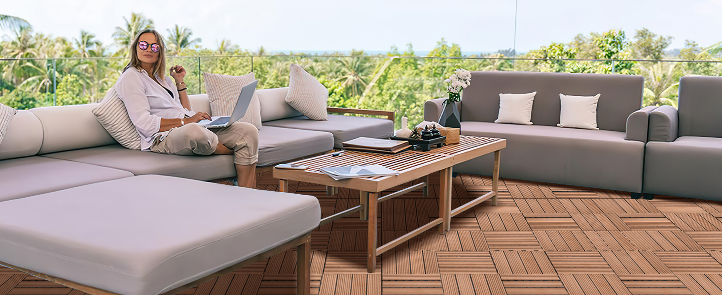 WPC Terrassenfliesen