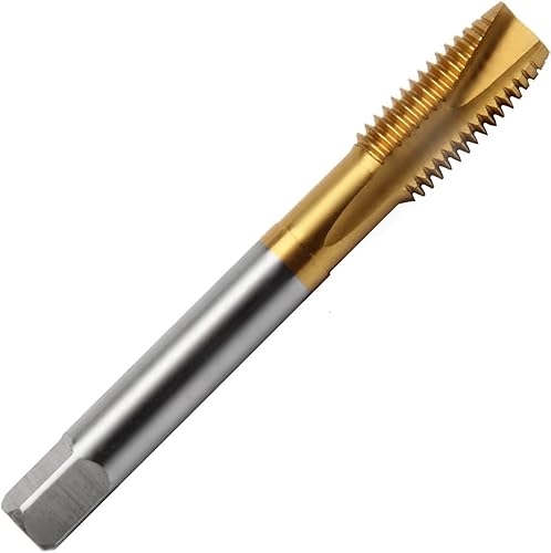 Aceteel M9 x 1,25 Titanbeschichteter Spiralspitzgewindebohrer, HSS-TiN-beschichteter Spiralspitzgewindebohrer M9 x 1,25 - Cheap-Us