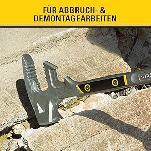 Mit der Fubar wird Beton entfernt.