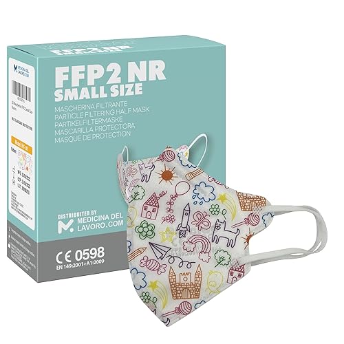 20 FFP2/KN95 Maske Bunt CE Zertifiziert Kleine Größe Small, Medizinische Mask mit 4 Lagige Masken, Staub- und Partikelschutzmaske, Atemschutzmaske mit Hoher BFE-Filtereffizienz≥95-20 Stück - Cheap-Us
