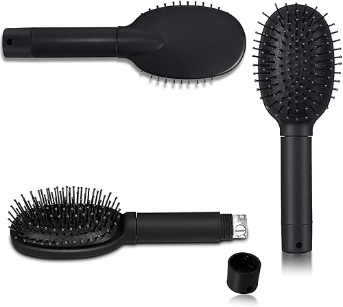 Umleitung Sichere Haarbürste zum Verstecken von Bargeld, Mini Schlüssel, Kleinem Schmuck Sicherheit Verstecken Haarbürsten Kamm für Reise Heim (Schwarz) - Cheap-Us