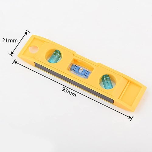Generic Mini, Small Magnetic Spirit Level with 3 Vials 45°, 90°, 180°, 137SPY - Cheap-Us