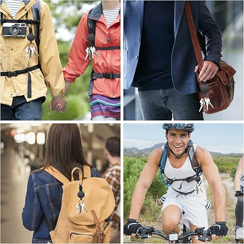 LISOPO 2pcs Schlüsselanhänger Ausziehbar Schlüsselband Ausweis Jojo Schlüsselanhänger Keyholder Band mit Karabiner und Paracord - Cheap-Us