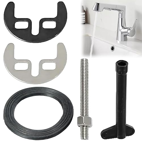 Ersatz Monoblock Waschbecken,Wasserhahn Klemme Halterung Kit,Wasserhahn Befestigungsset Bolzen,Unterlegscheibe Schraubenschlüssel Platte Set,Ersatz Küchenspüle Mischbatterie - Cheap-Us