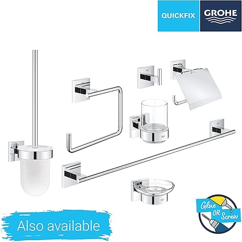 GROHE Start Cube - Handtuchring (verdeckte Befestigung, Material: Metall), chrom, 40975000 - Cheap-Us