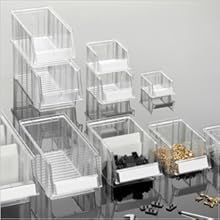 Transparente Schubladen