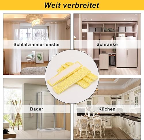 5 Stücke Ersatzpads für Kärcher Fensterreiniger,Gelber Ersatzmikrofaser Wischmopppad für kärcher Fenstersauger ersatzteile,für Karcher WV2 WV5 WV6 Plus Premium - Cheap-Us
