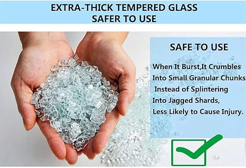 Mgchowue Glas Bad-Regal, Glasablage Wandregal 60 80cm Badezimmer Regal Badablage Ablageregal - mit Reling aus Chrom & 8mm Hartglas Badregal - Cheap-Us