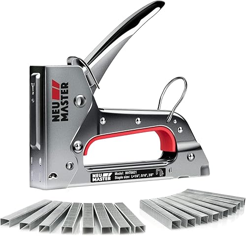 NEU MASTER Handtacker Set - Tacker für Holz 3 in 1 Tackerpistole mit 2000 Klammern und Klammerentferner für Tischlerei, Dekoration, Befestigung - Cheap-Us
