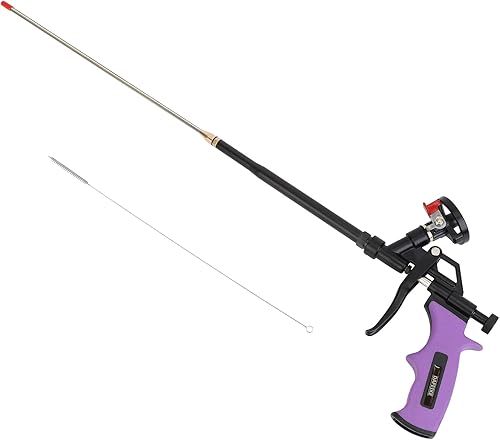 Schaumpistole PU Schaumpistole DAFEIKE Schaumpistole Bauschaum Ausfahren 63cm Sprühschaum Isolierung Pistole Lila - Cheap-Us