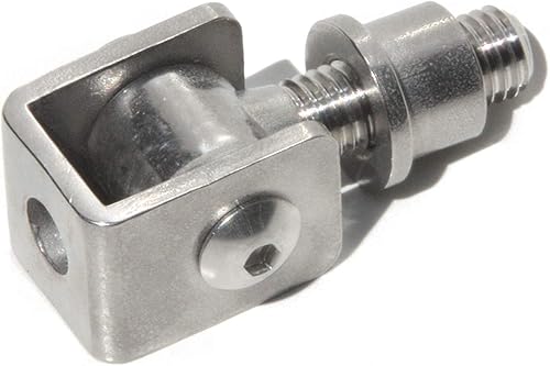 UHRIG einstellbares Kurz Torband M14 aus V2A Edelstahl, mit Einschweißmutter, für z.B. Gartentor, Zauntür uvm. - Cheap-Us