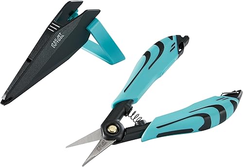 C.JET TOOL Präzisionsschere für Geflochtene Glasfaser, Draht-Kevlar-Schneider, Glasfaser-Werkzeuge für optische Kabel, Kevlar-Gewebe, geflochtene Angelschnur, Gartenarbeit, Kartonöffnung,ergonomisches - Cheap-Us