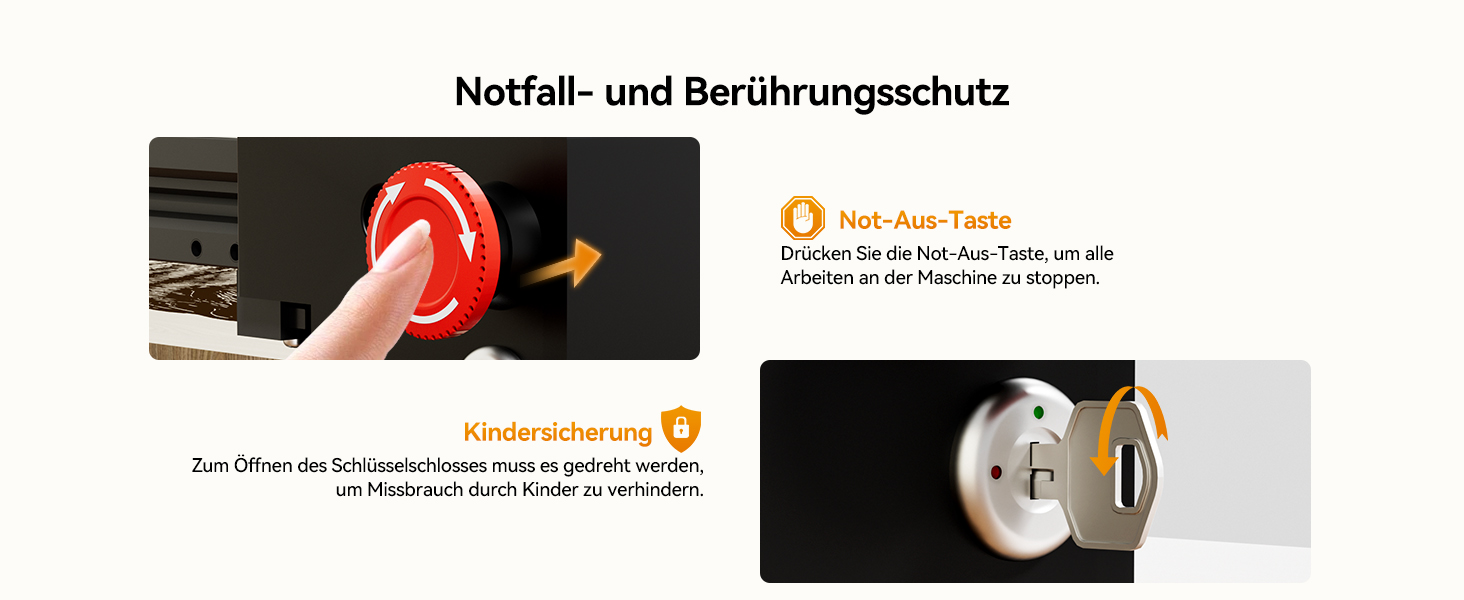 Notfall- und Berührungsschutz