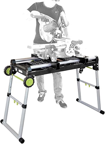 TrutzHolm® Untergestell für Kappsäge Multifunktionswerktisch Arbeitstisch für Kapp und Gehrungssägen, Maschinentisch Werkbank Spanntisch klappbar mobil - Cheap-Us